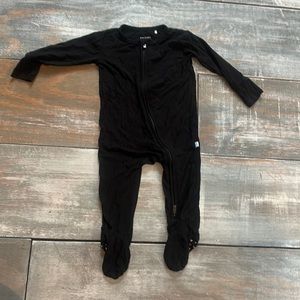 Black ribbed Posh Peanut zippie pajama